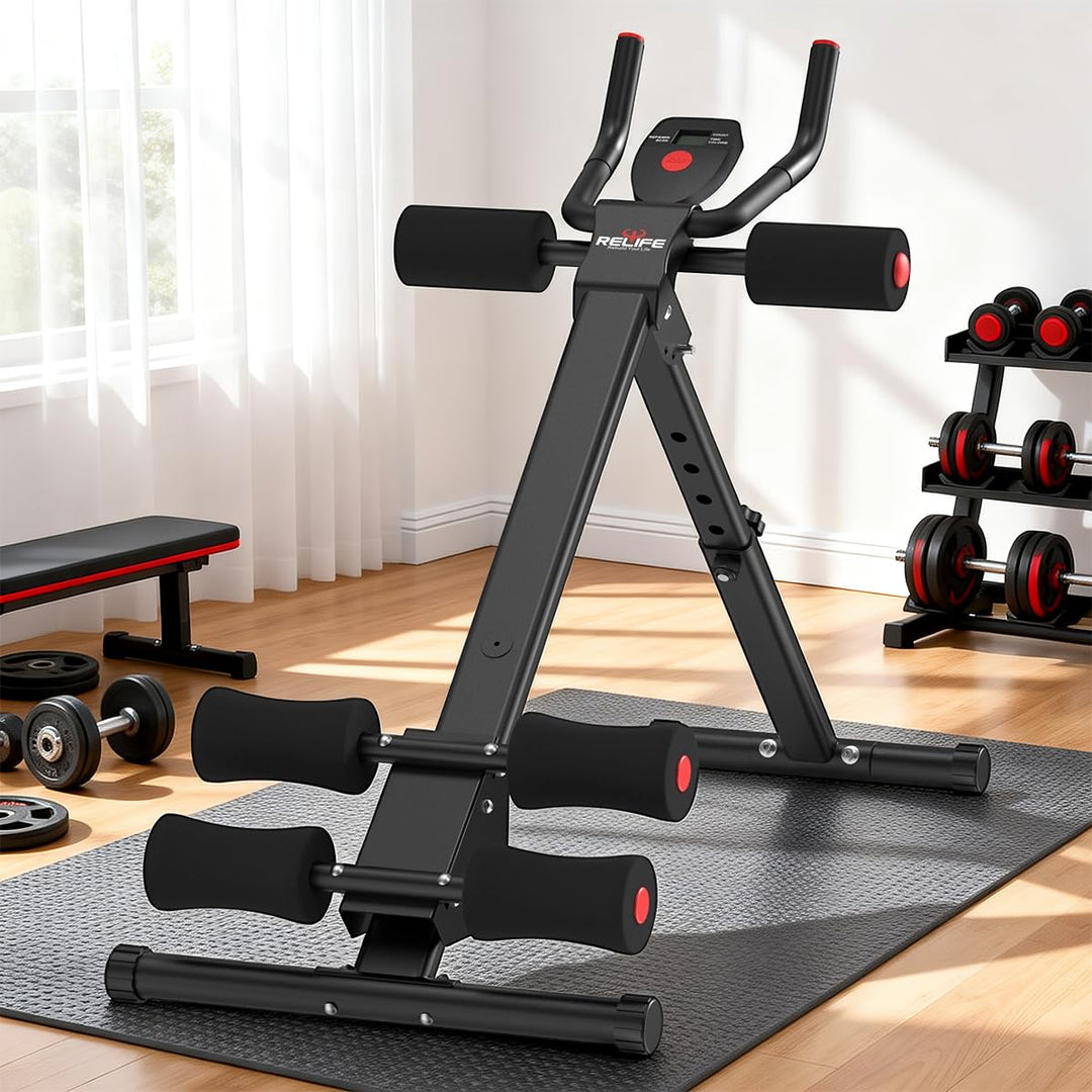 Bauchtrainer klappbar Stahl 180 kg Ganzkörper-Heimtraining - Bild 7