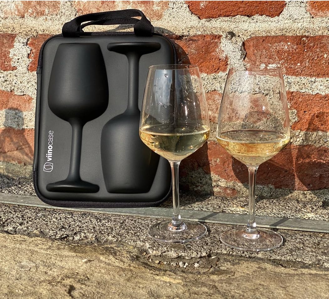 Weingläser to go im Hartschalen-Case 2x 400ml für Picknick - Bild 6