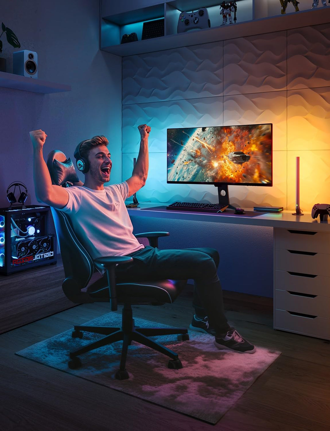 Monitor Hintergrundbeleuchtung HDMI 2.1 Sync Box RGBWIC Gaming LED - Bild 7