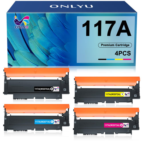 Toner Set 4-farbig kompatibel mit HP 117A W2070A-W2073A