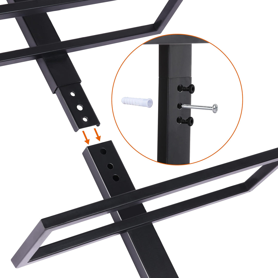 Weinregal Wand Metall schwarz für 10 Flaschen vertikal - Bild 9