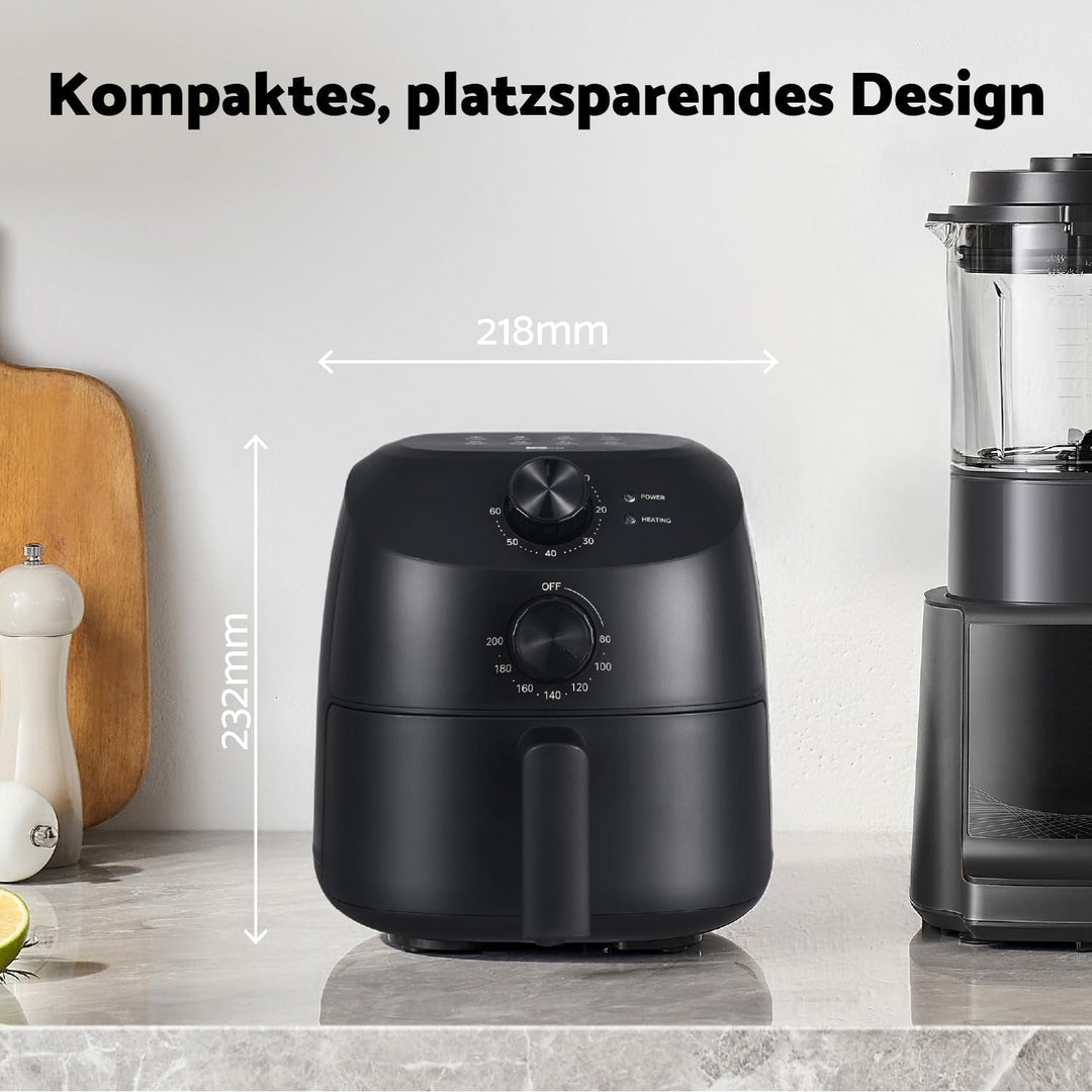 Mini Airfryer 2L 5-in-1 BPA-frei 1150W mit Auto-Off Funktion - Bild 2