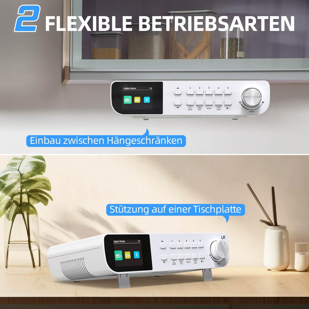 Unterbauradio DAB+ FM Bluetooth Farbdisplay Küche 25x16cm - Bild 6