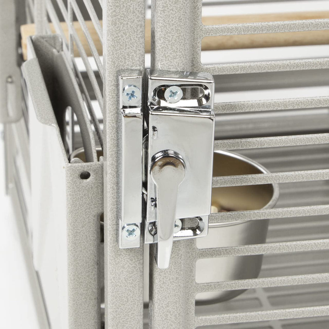 Transportkäfig Sittiche &amp; Papageien Metall 49x38x48cm Platinum - Bild 6