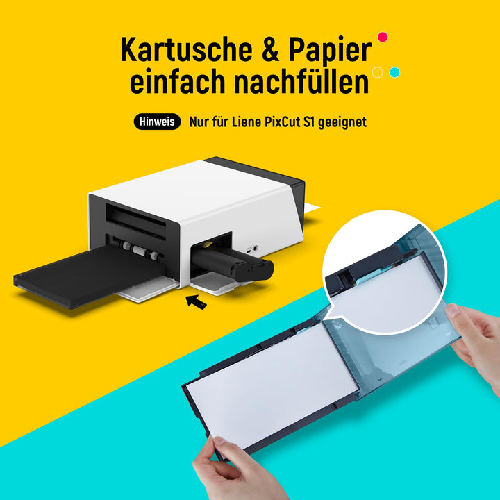 Stickerpapier-Set für PixCut S1 72 Blatt 10x18 cm wasserfest - Bild 2