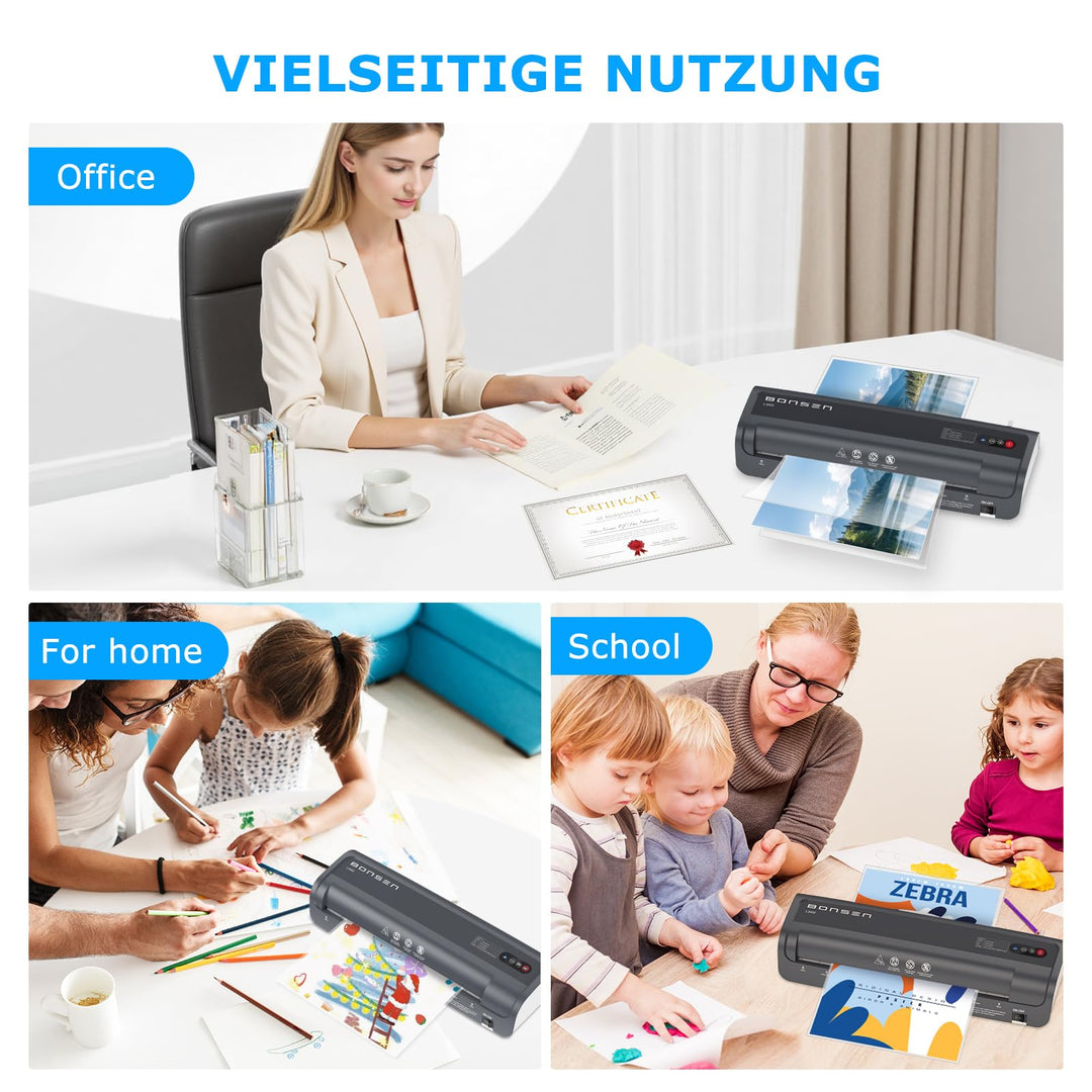 Laminiergerät A3 mit Anti-Klemm-Technologie, 3 Heizstufen, 100 Folien - Bild 7