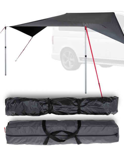 Sonnensegel Camping wasserdicht 250x250cm UV80 mit Teleskopstangen