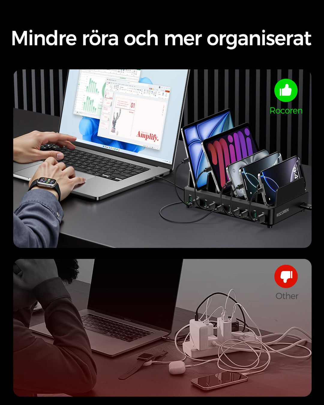 USB-C Ladestation 10-Port GaN PD 100W für Familien &amp; Büro - Bild 9
