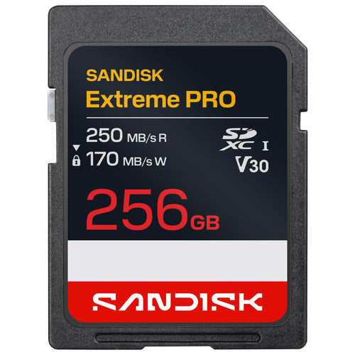 SD-Karte 256 GB UHS-I U3 V30 4K UHD bis 250 MB/s Lesen