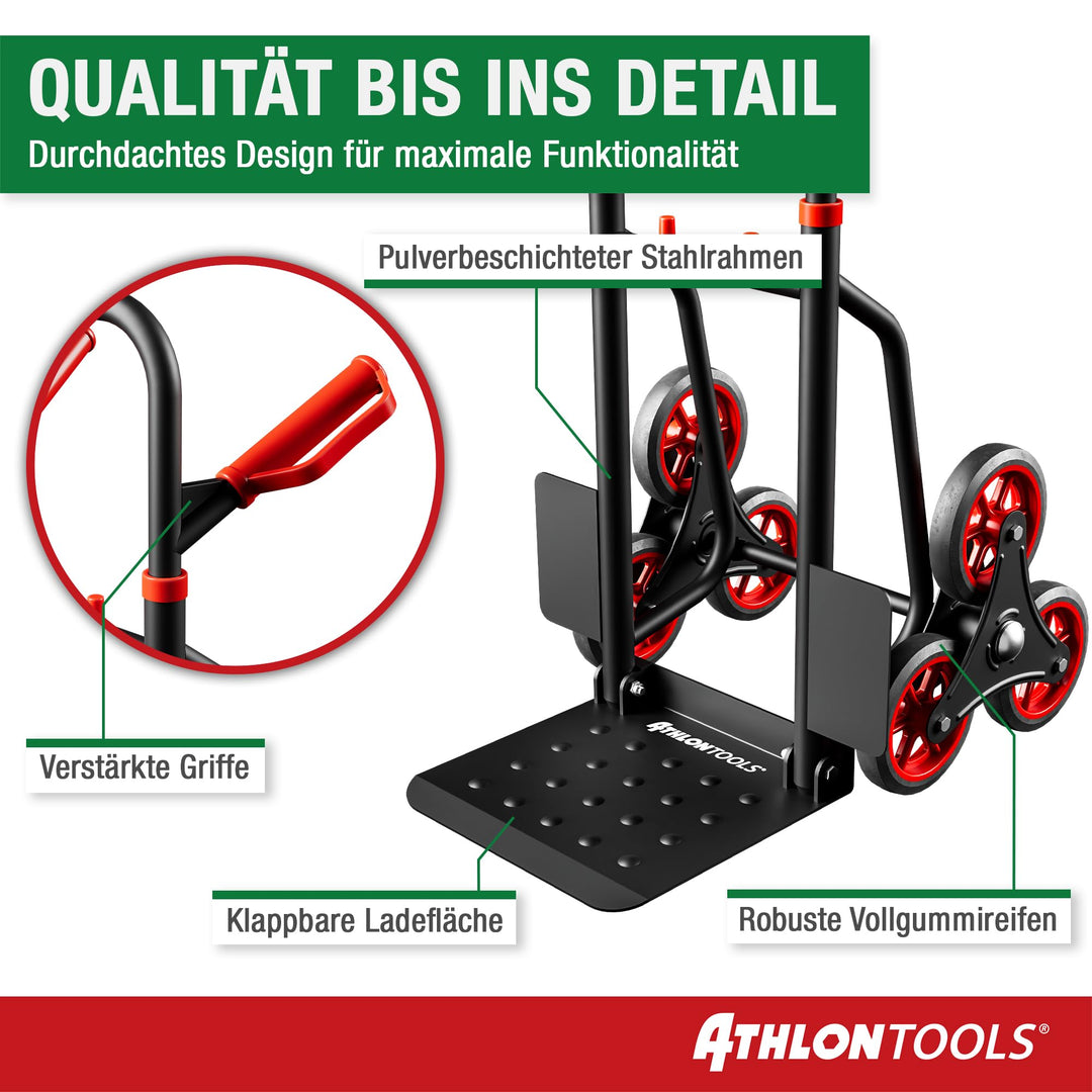 Treppensteiger Sackkarre klappbar Stahl 150 kg TÜV/GS-geprüft - Bild 2