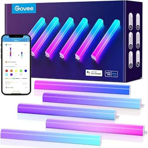 LED Wandleuchten RGBIC Gaming 6er-Set mit App-Steuerung