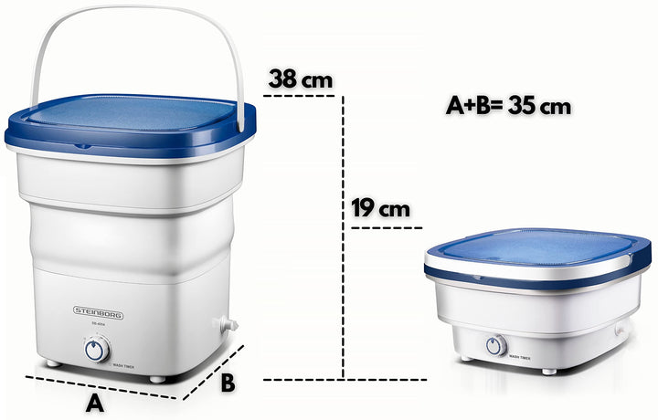 Faltbare Miniwaschmaschine 1,5 kg 135 W für Camping und Reise - Bild 8