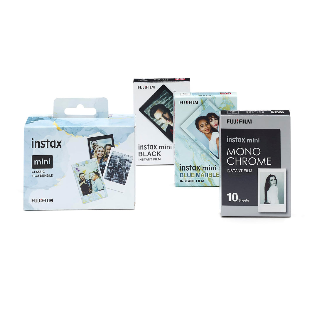 Sofortbildfilm instax Mini 3er-Pack Black Frame, Blue Marble &amp; Monochrome - Bild 2