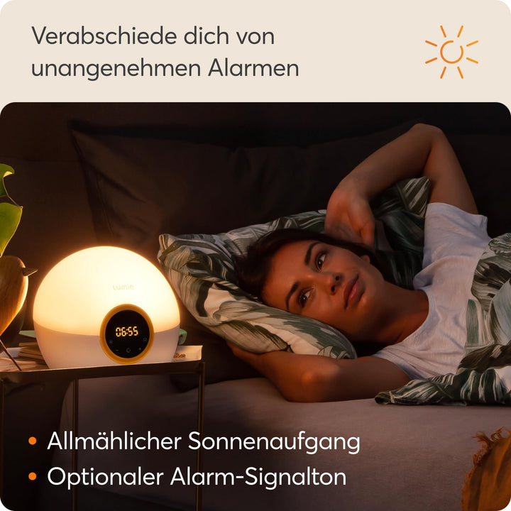 Lichtwecker mit Sonnenaufgang &amp; Sonnenuntergang Simulation, Weiss - Bild 4
