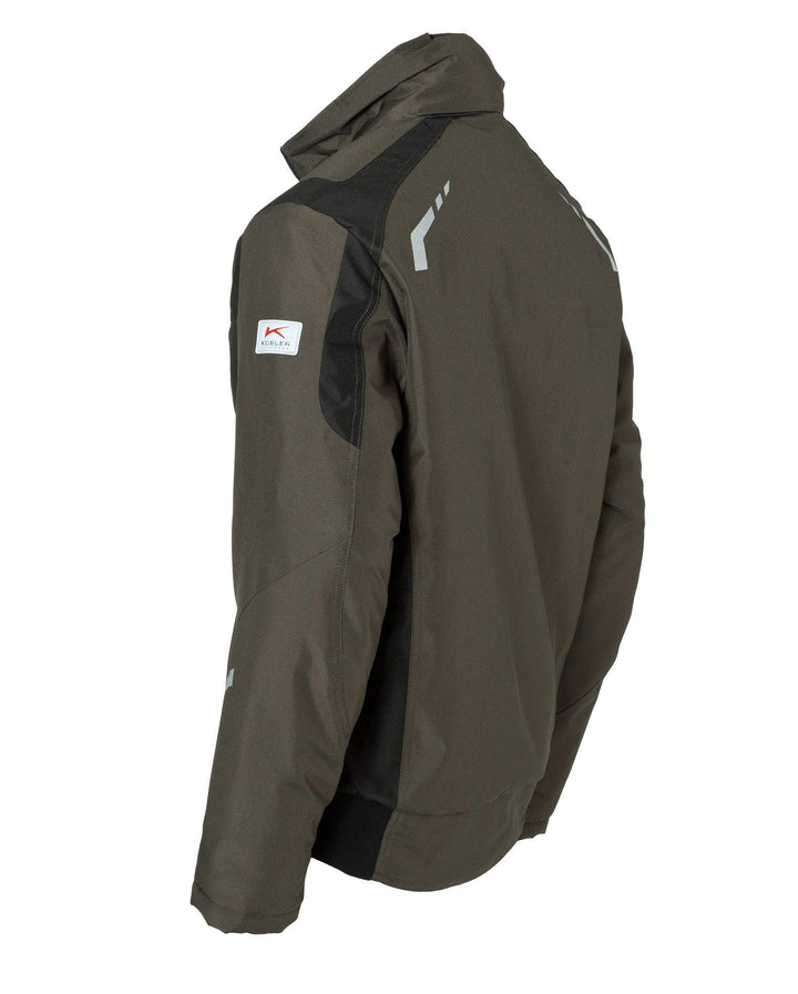 Wetterblouson Arbeitsjacke Polyester wattiert sandbraun/schwarz - Bild 4