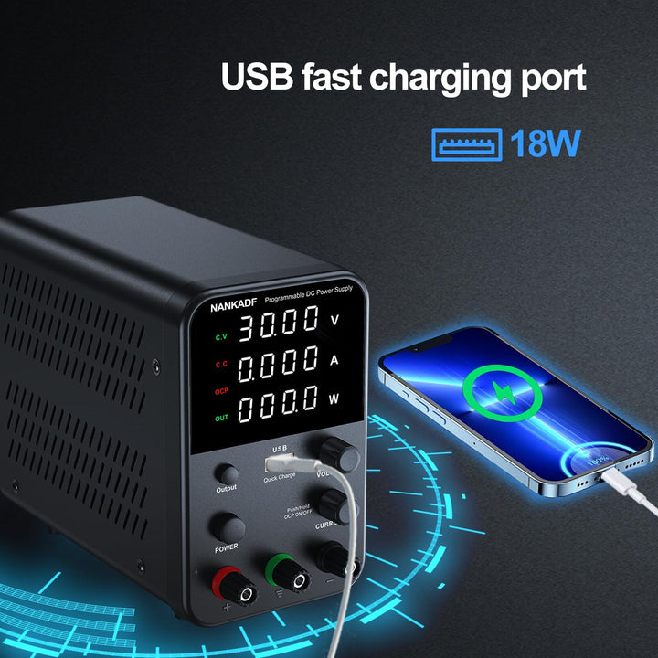Labornetzgerät 0-60V 0-5A DC regelbar mit 4-stelliger LED-Anzeige - Bild 5