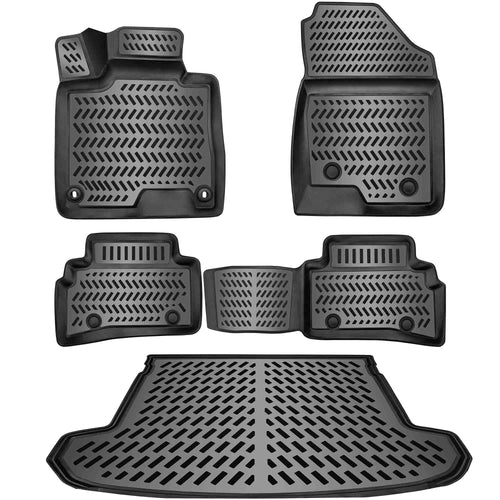 Gummimatten + Kofferraumwanne Set Hyundai Tucson 4 ab 2021 TPE