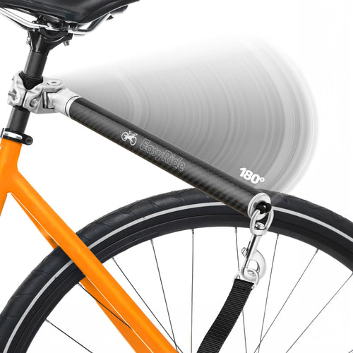 Hunde-Fahrradleine Carbonfaser 180° drehbar mit Stossdämpfer