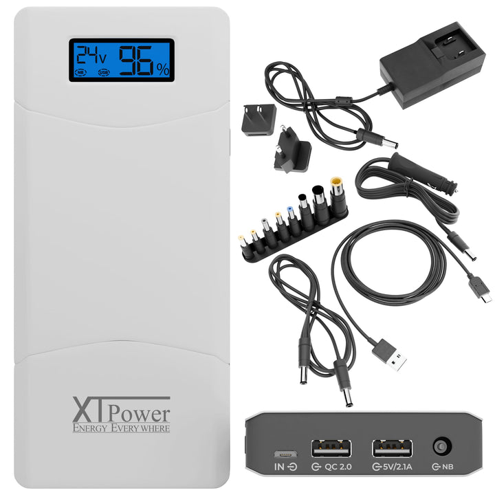 Powerbank 15600mAh QC3.0 mit LCD-Display &amp; 65W DC-Ausgang für Laptop