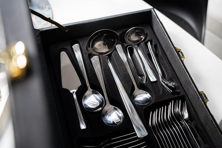 Besteck-Set 72-teilig Edelstahl 18/0 für 12 Personen im Koffer - Bild 8