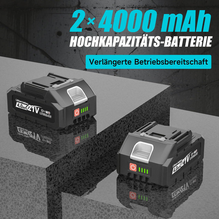 Akku-Schlagschrauber 1200Nm bürstenlos 1/2 Zoll mit 2x 4Ah Akku - Bild 3