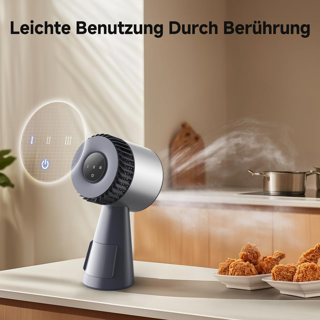Mini Dunstabzugshaube mobil 3 Stufen Umluft mit Wechselfilter - Bild 5