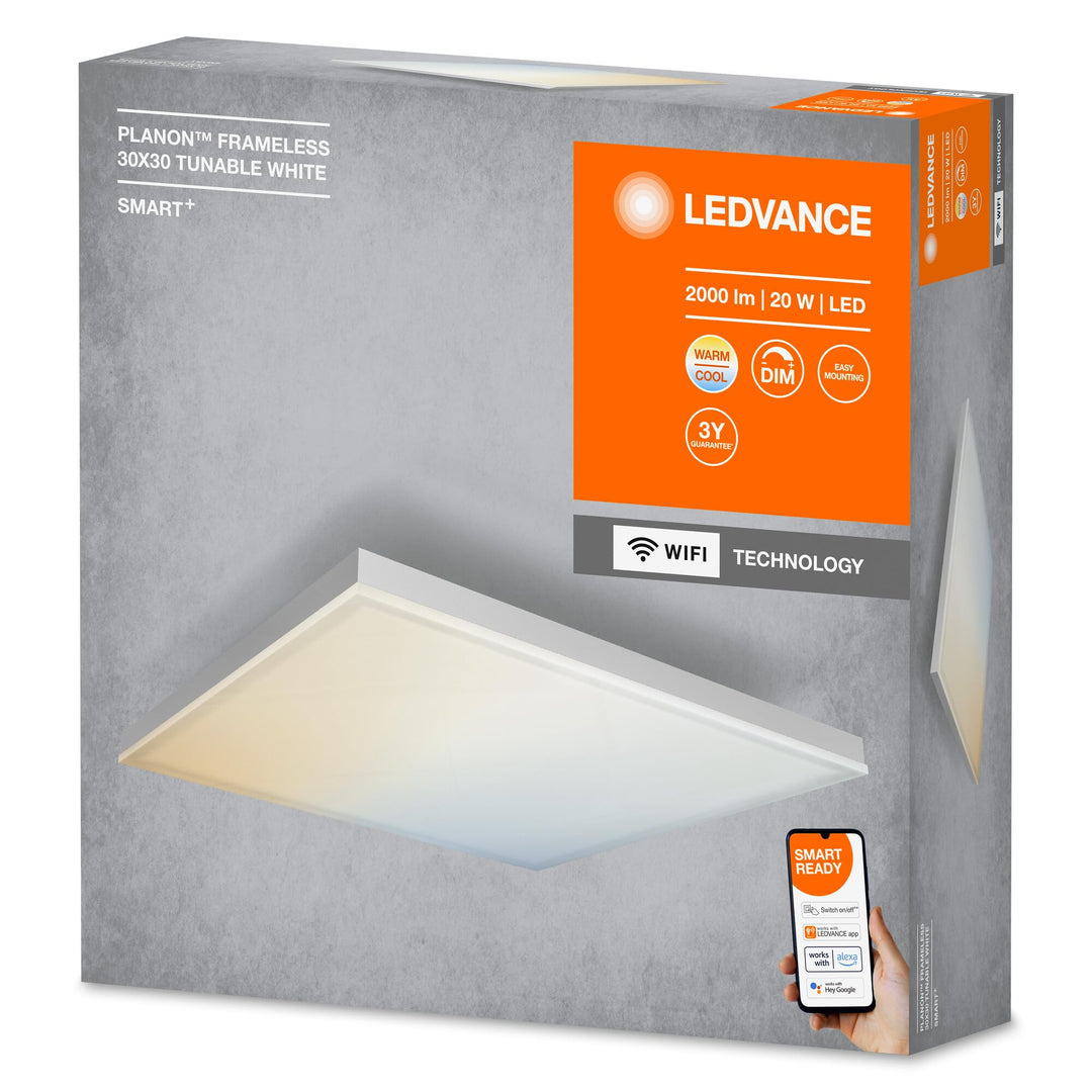Smart Deckenleuchte LED dimmbar 30x30 cm Tunable White WiFi - Bild 10