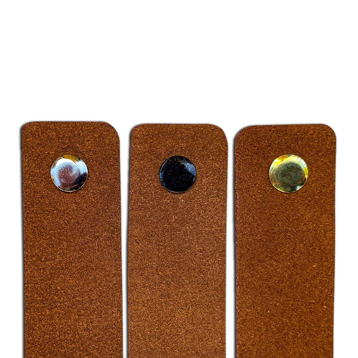 Möbelgriffe Wildleder Cognac 16,5 cm 12er-Set mit Schrauben - Bild 3