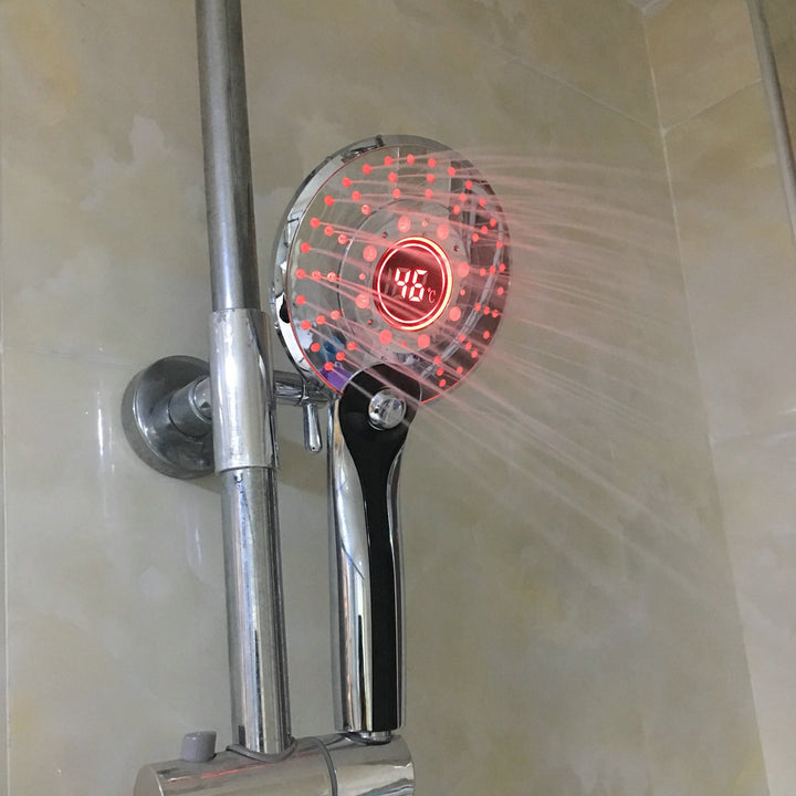 LED Duschkopf 3 Strahlarten mit Temperatur-Farbwechsel - Bild 6