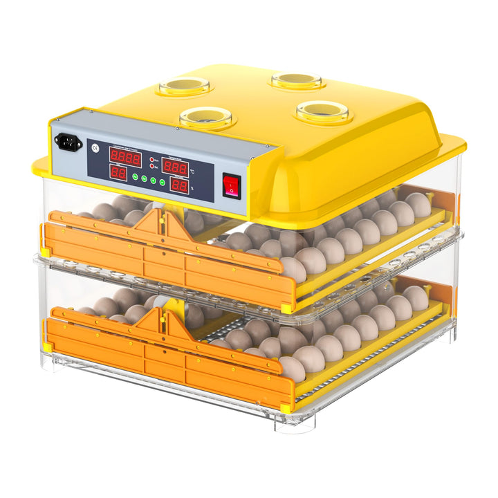 Brutmaschine 96 Eier vollautomatisch mit Wendesystem und LED-Display