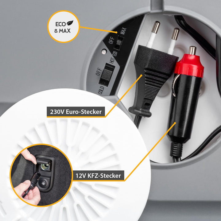 Kühlbox elektrisch 45L 12V/230V mit Rollen kühlt &amp; wärmt - Bild 5
