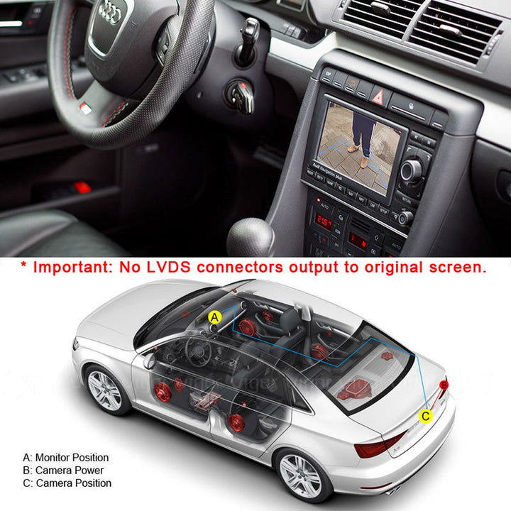 Rückfahrkamera Koffergriff Audi A3 A4 A6 A8 Q7 IP67 170° - Bild 5