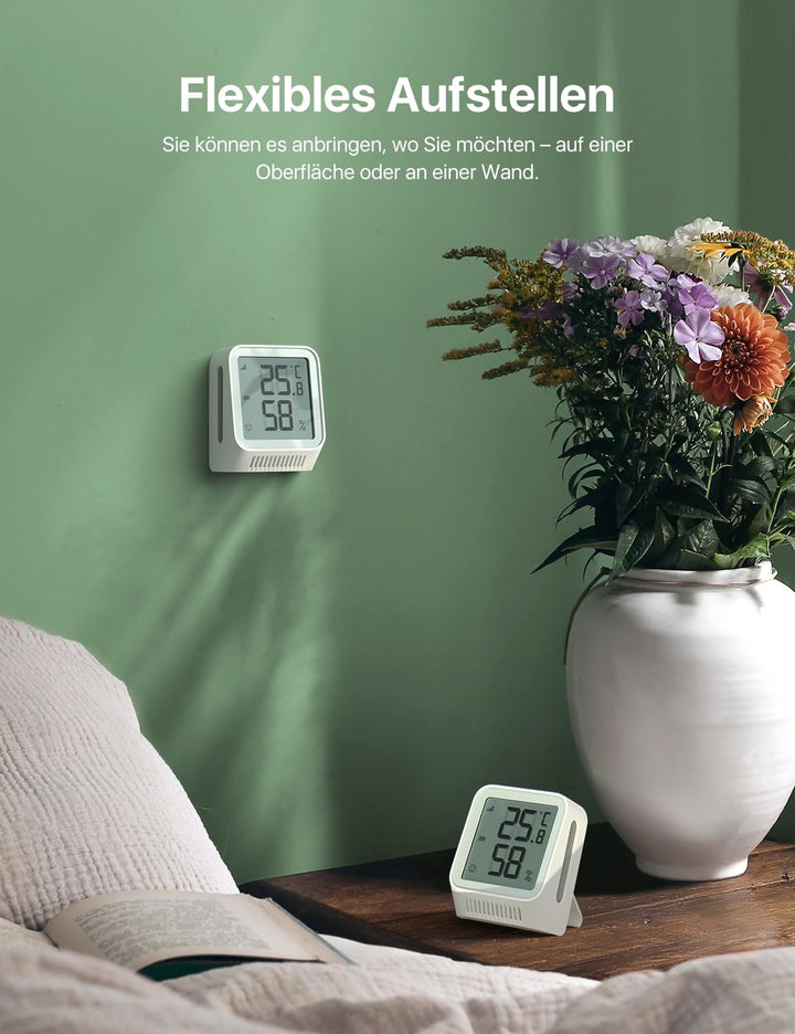 WLAN Hygrometer Thermometer Innen LCD 2,7 Zoll mit App - Bild 8