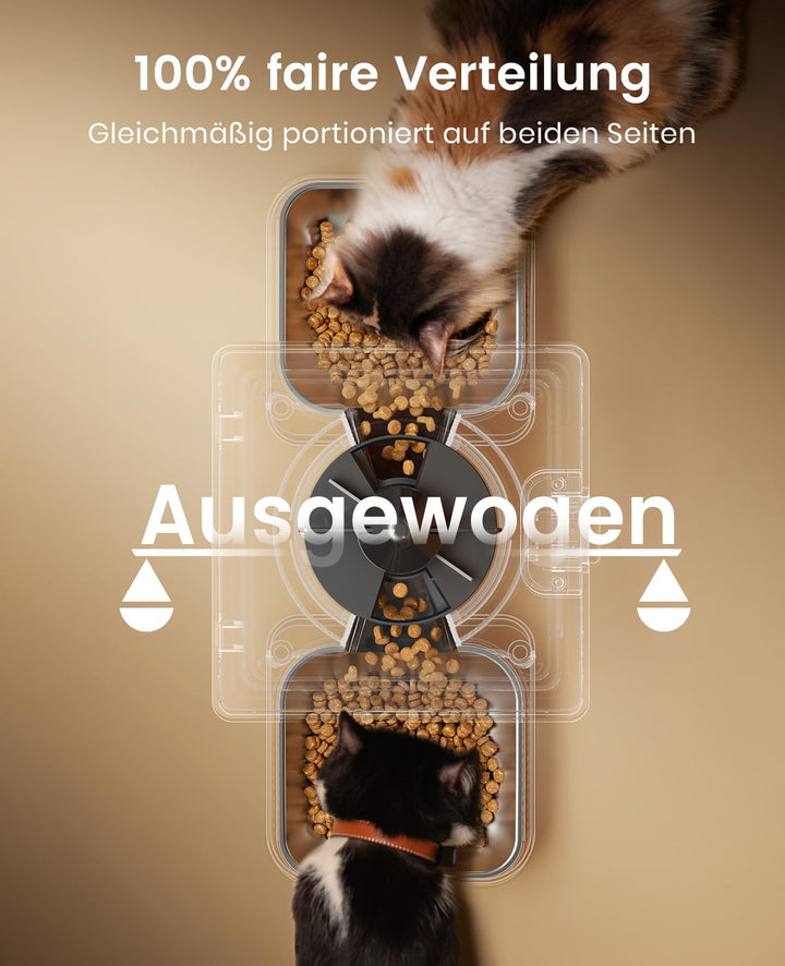 Futterautomat 2 Katzen 5L Trockenfutter mit Sprachaufzeichnung - Bild 4