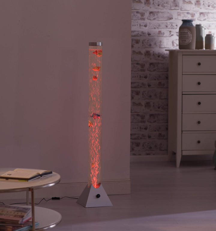 LED Wassersäule 120cm RGB-Farbwechsel mit Fischen Bubble Tube - Bild 9