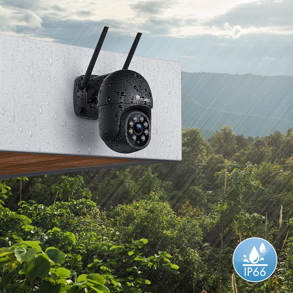 Überwachungskamera Aussen WLAN 2,5K 4MP PTZ Dualband 2er-Set - Bild 7