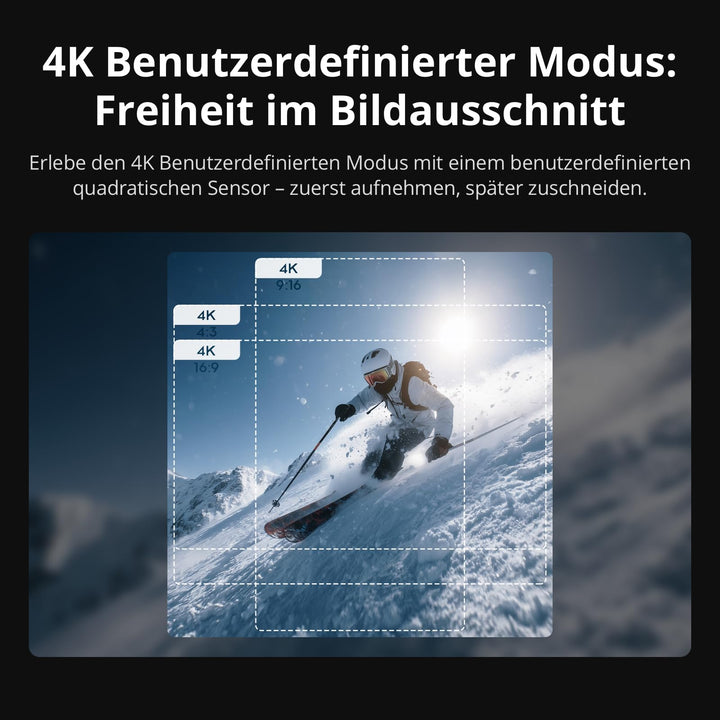 Action-Cam 4K/8K mit variabler Blende, 50 GB Speicher, wasserdicht bis 20 m - Bild 5