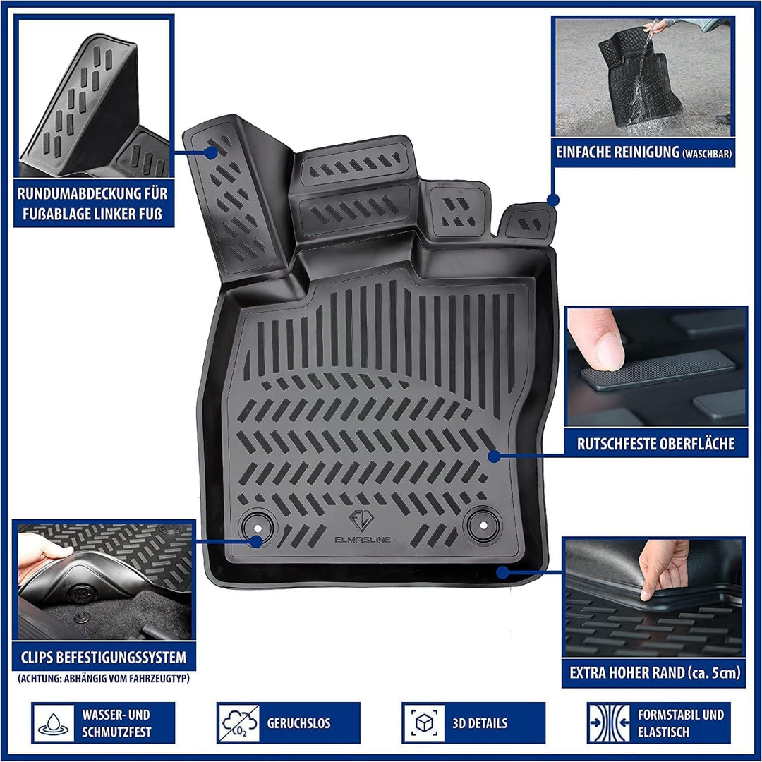 Gummimatten Set 3D + Kofferraumwanne Seat Arona 2017–2026 - Bild 4