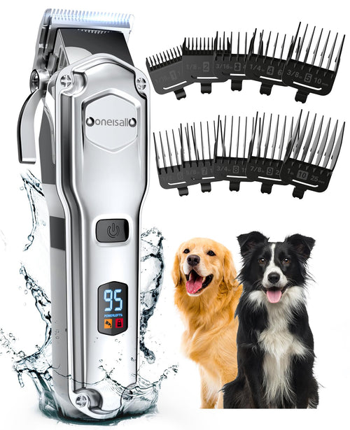Hundeschermaschine für dickes Fell IPX7 kabellos 240 min Akku