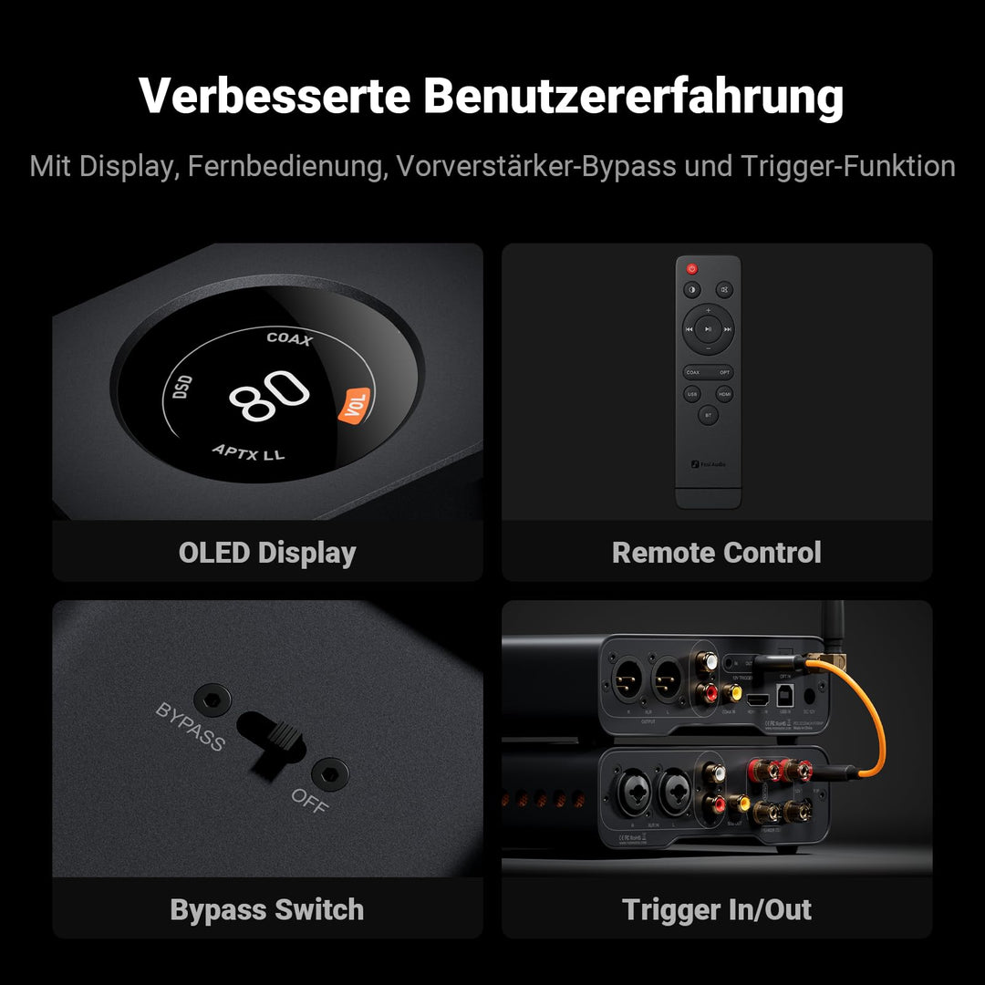 Desktop DAC Vorverstärker vollbalanciert ES9039Q2M HDMI ARC XLR - Bild 4