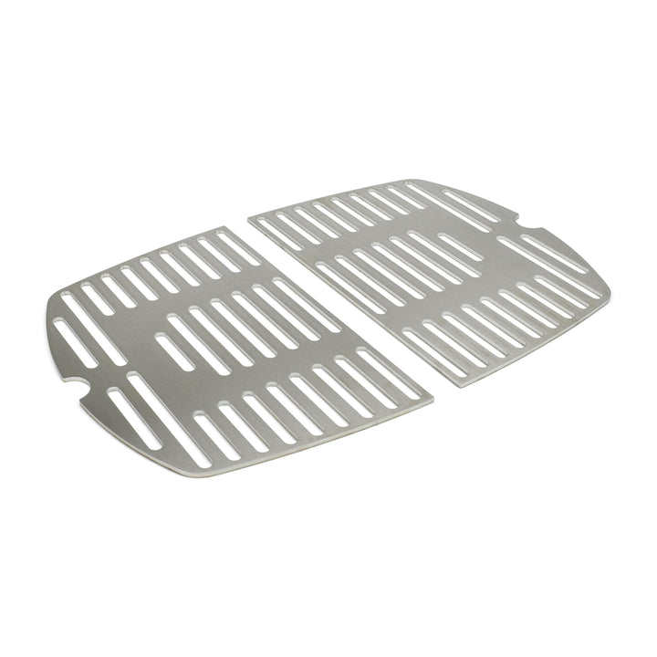 Grillrost Edelstahl zweiteilig für Weber Q100 / Q1000 spülmaschinenfest