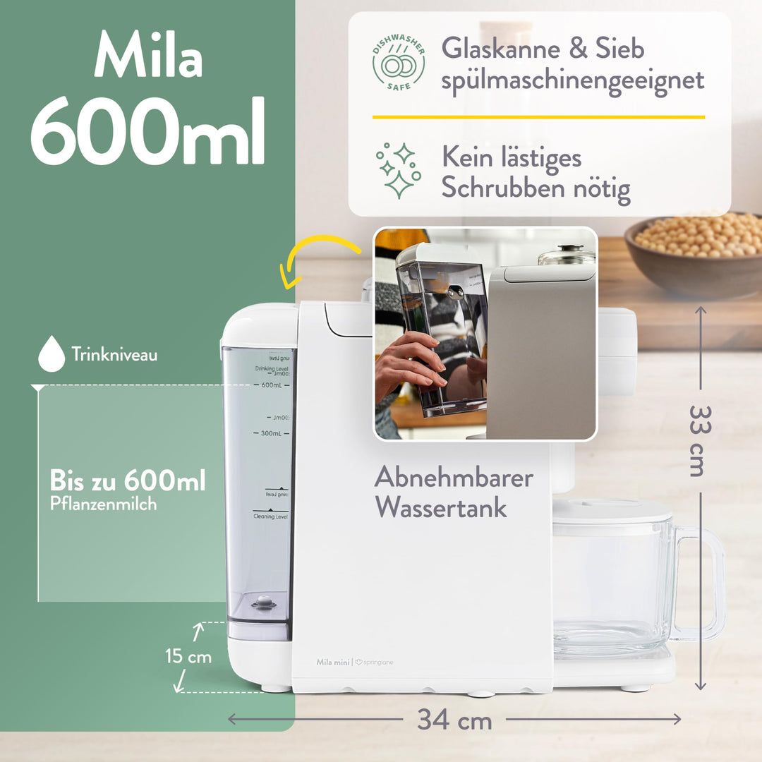 Pflanzenmilchbereiter 6 Programme 300-1000ml mit Timer &amp; Reinigungsfunktion - Bild 6