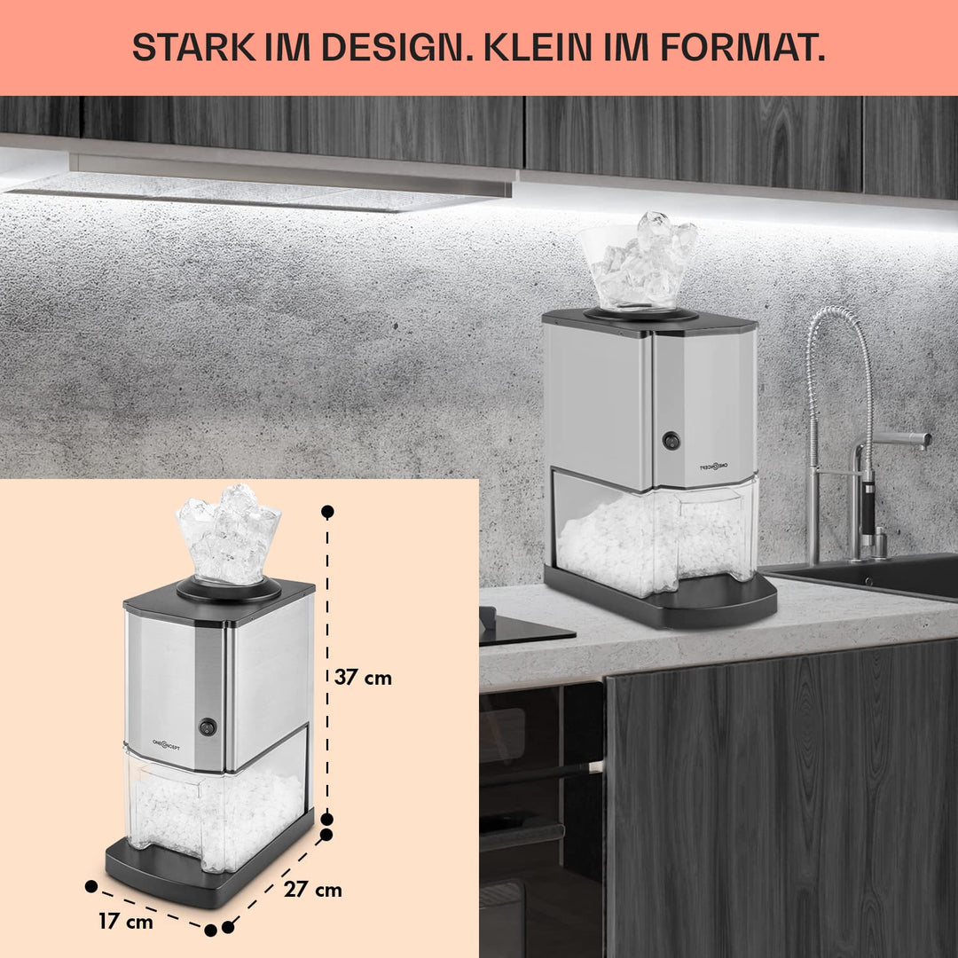 Eiscrusher Elektrisch 3,5L Edelstahl 15kg/h für Cocktails - Bild 6