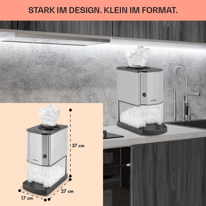 Eiscrusher Elektrisch 3,5L Edelstahl 15kg/h für Cocktails - Bild 6
