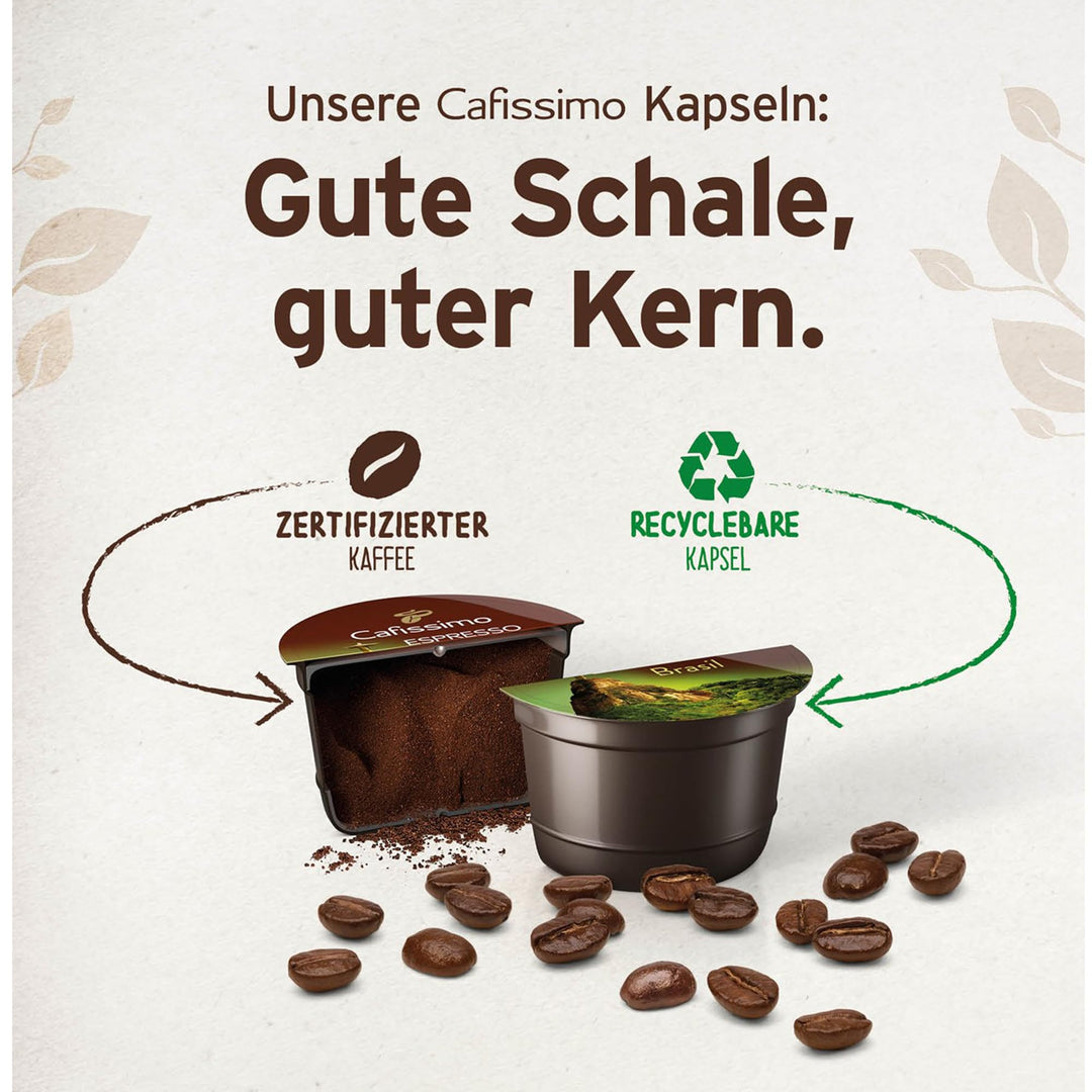 Kapselmaschine kompakt 3 Kaffeestärken mit 30 Kapseln Rot - Bild 5