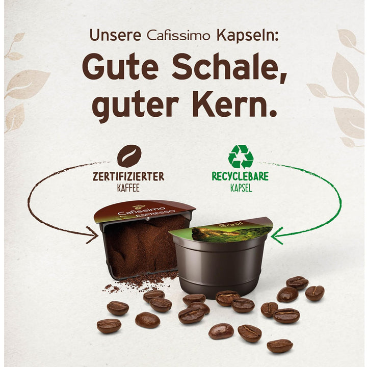 Kapselmaschine kompakt 3 Kaffeestärken mit 30 Kapseln Rot - Bild 5