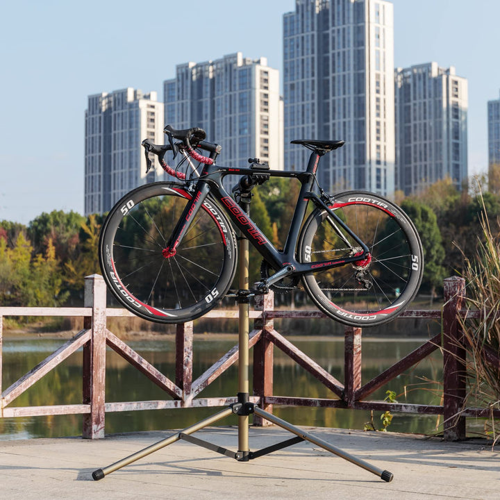 Fahrrad Montageständer Aluminium höhenverstellbar 118-174 cm bis 40 kg - Bild 6