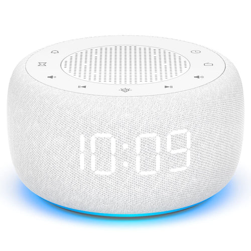 Radiowecker mit Nachtlicht 7 Farben, FM-Radio, 4 Wecktöne, Dimmer