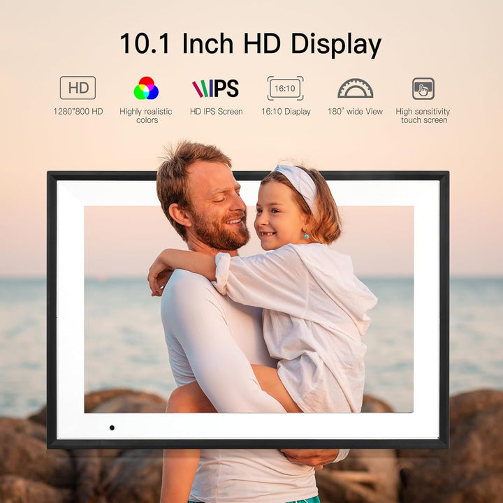 Digitaler Bilderrahmen 10,1 Zoll 32GB WiFi Touchscreen 1280x800 - Bild 4