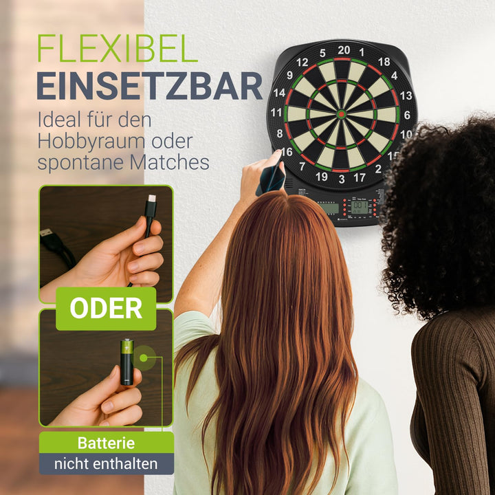 Elektronische Dartscheibe 32 Spiele 359 Varianten mit 18 Pfeilen - Bild 6